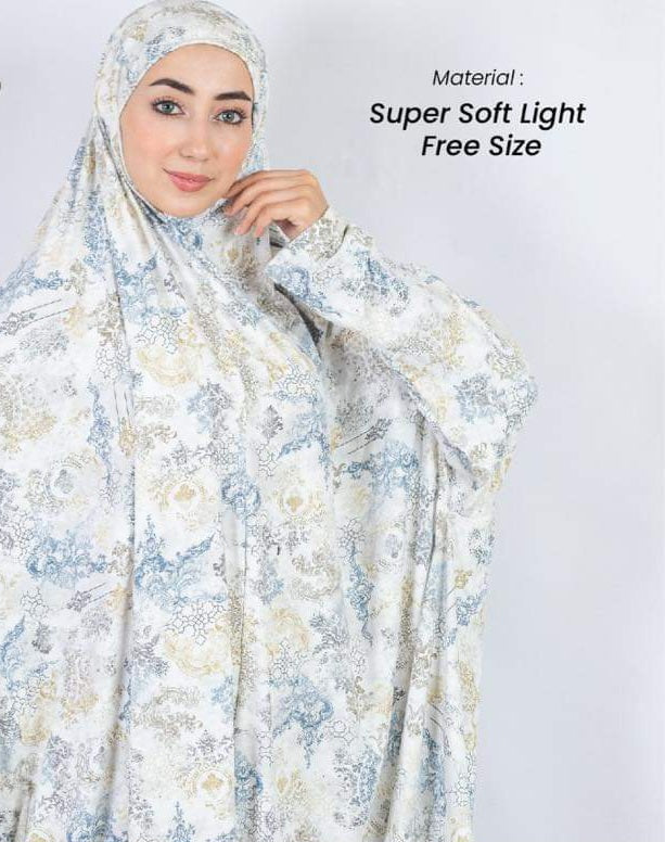 Two-Piece Prayer Set | Prayer Set |Batwing Sleeve Hijab & Elastic Skirt | Islamic Clothes
