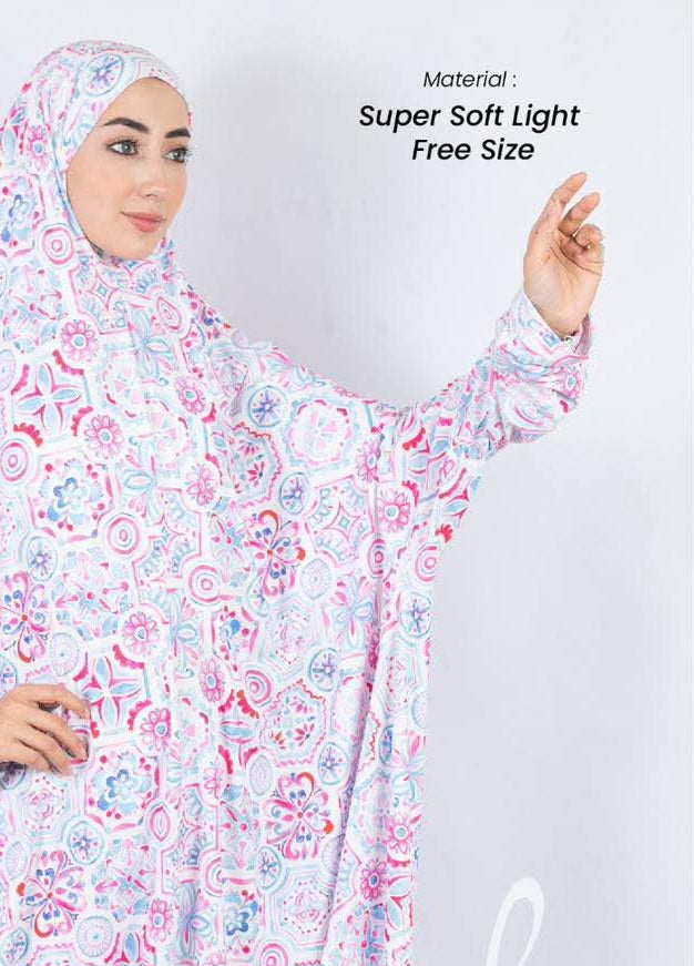 Two-Piece Prayer Set | Prayer Set |Batwing Sleeve Hijab & Elastic Skirt | Islamic Clothes