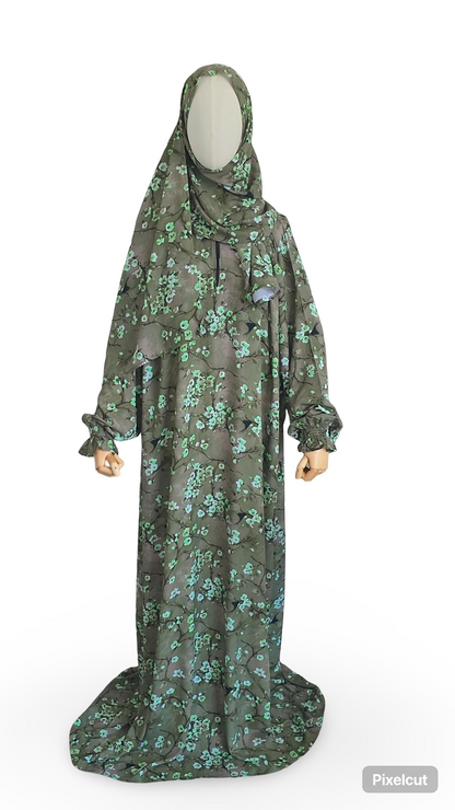 Zahraty Prayer Dress – Premium Modest Wear with Attached Hijab