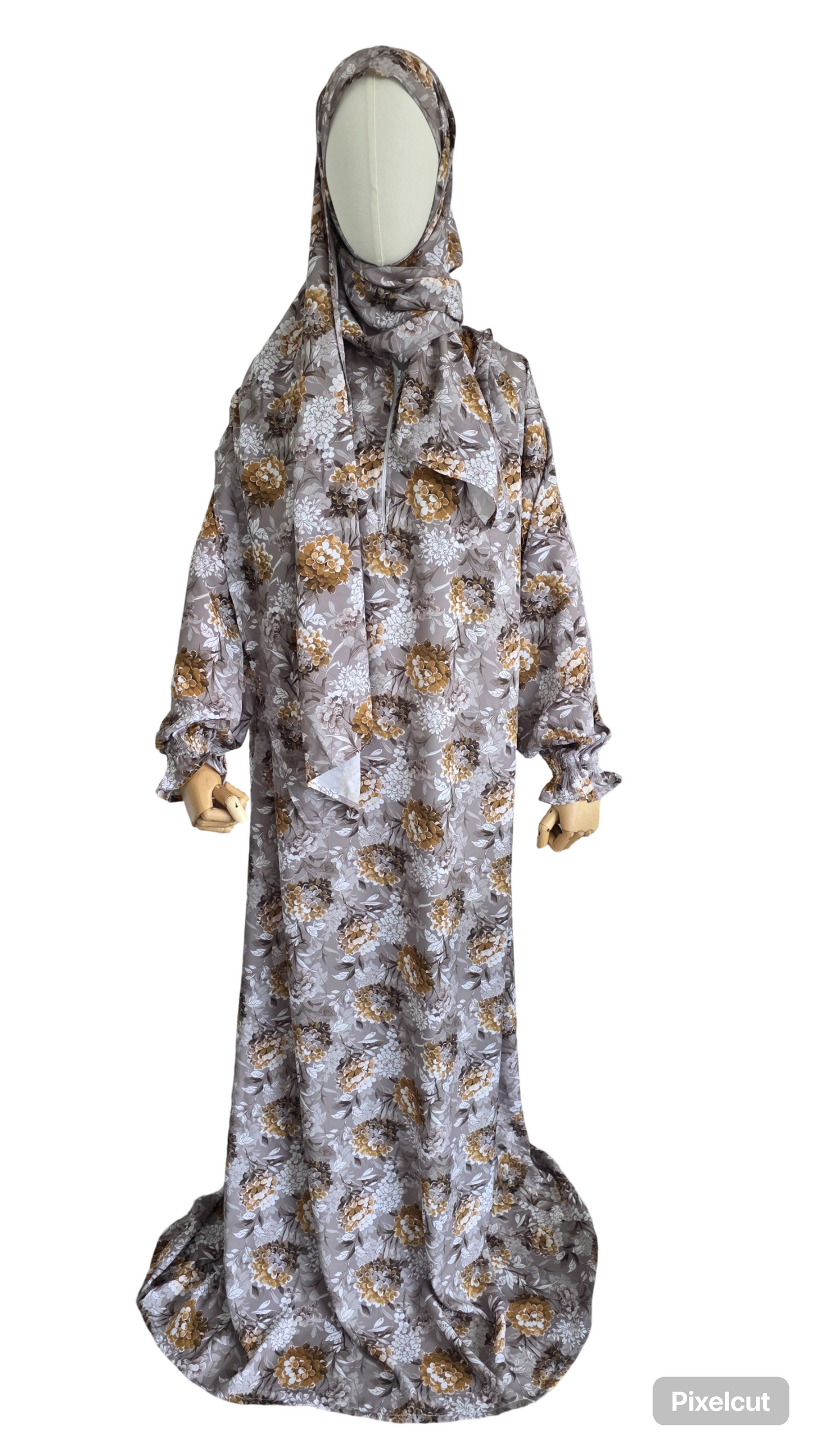 Zahraty Prayer Dress – Premium Modest Wear with Attached Hijab