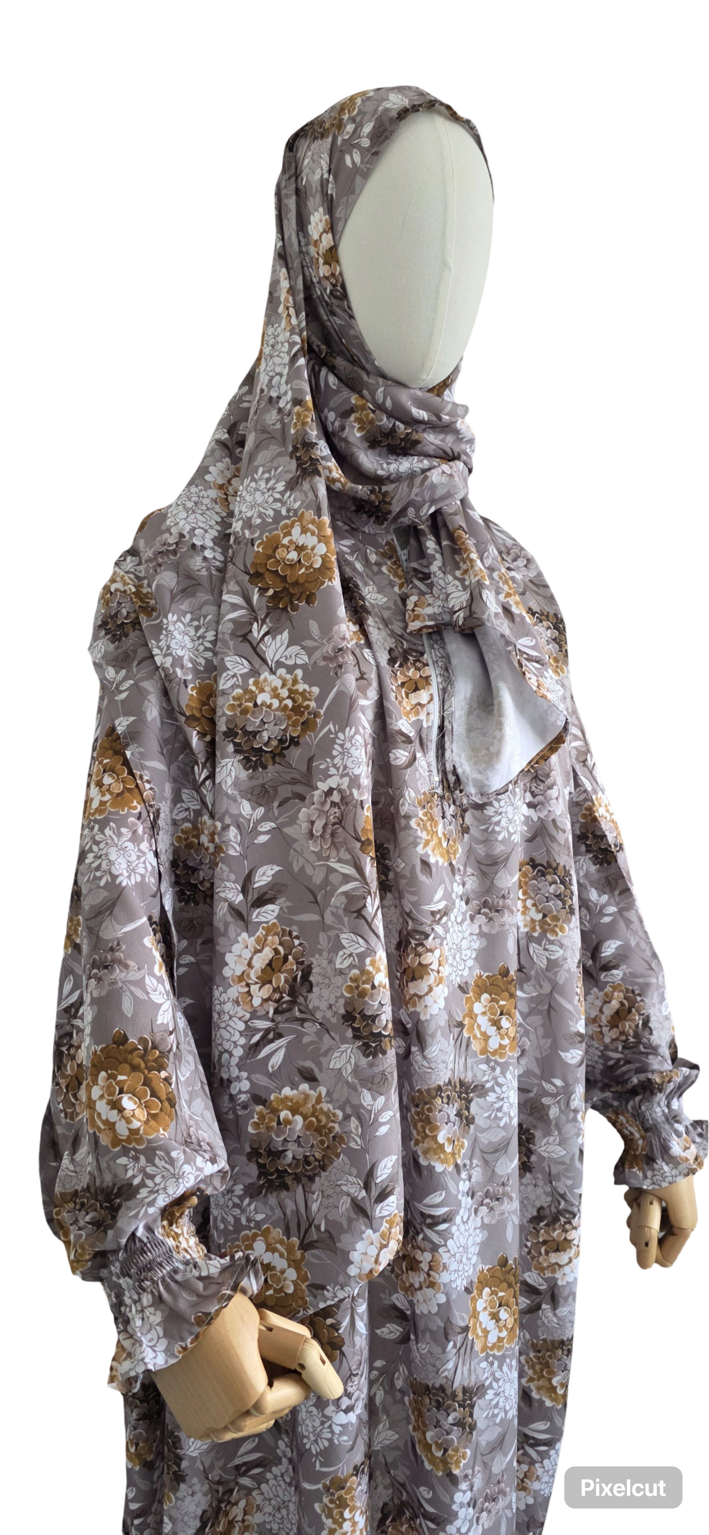 Zahraty Prayer Dress – Premium Modest Wear with Attached Hijab