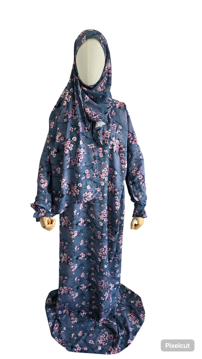 Zahraty Prayer Dress – Premium Modest Wear with Attached Hijab