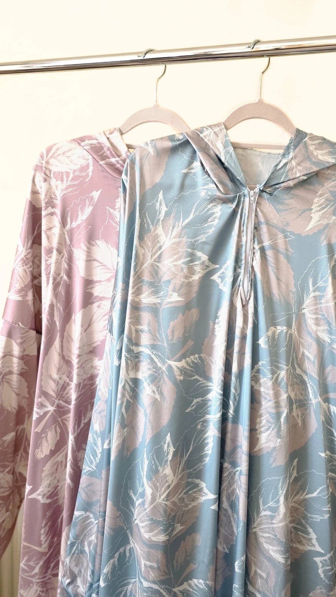 Luxurious Silk Prayer Dress – Soft Satin with Attached Hijab