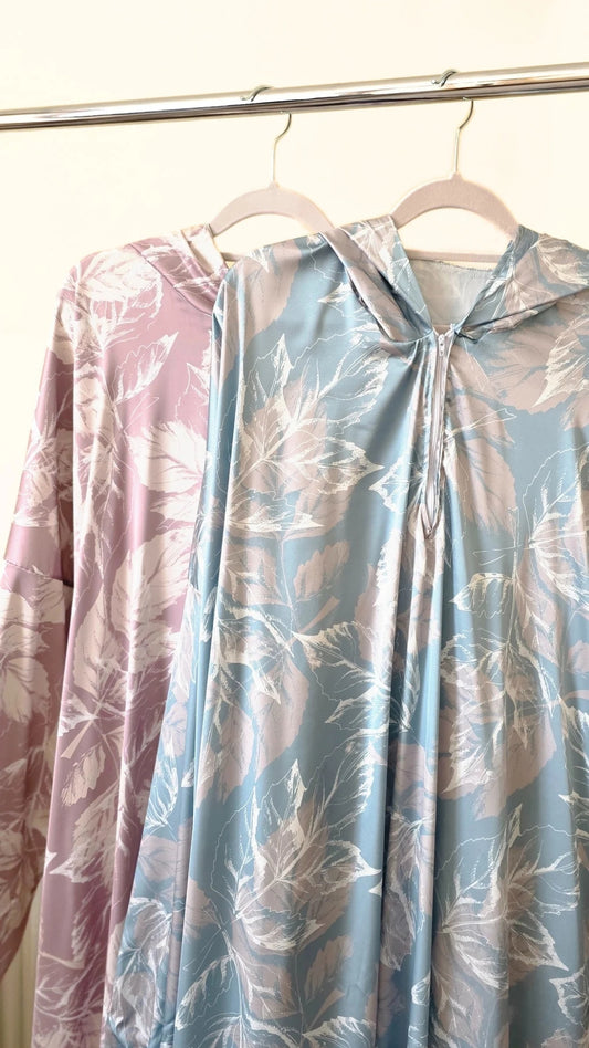 Luxurious Silk Prayer Dress – Soft Satin with Attached Hijab