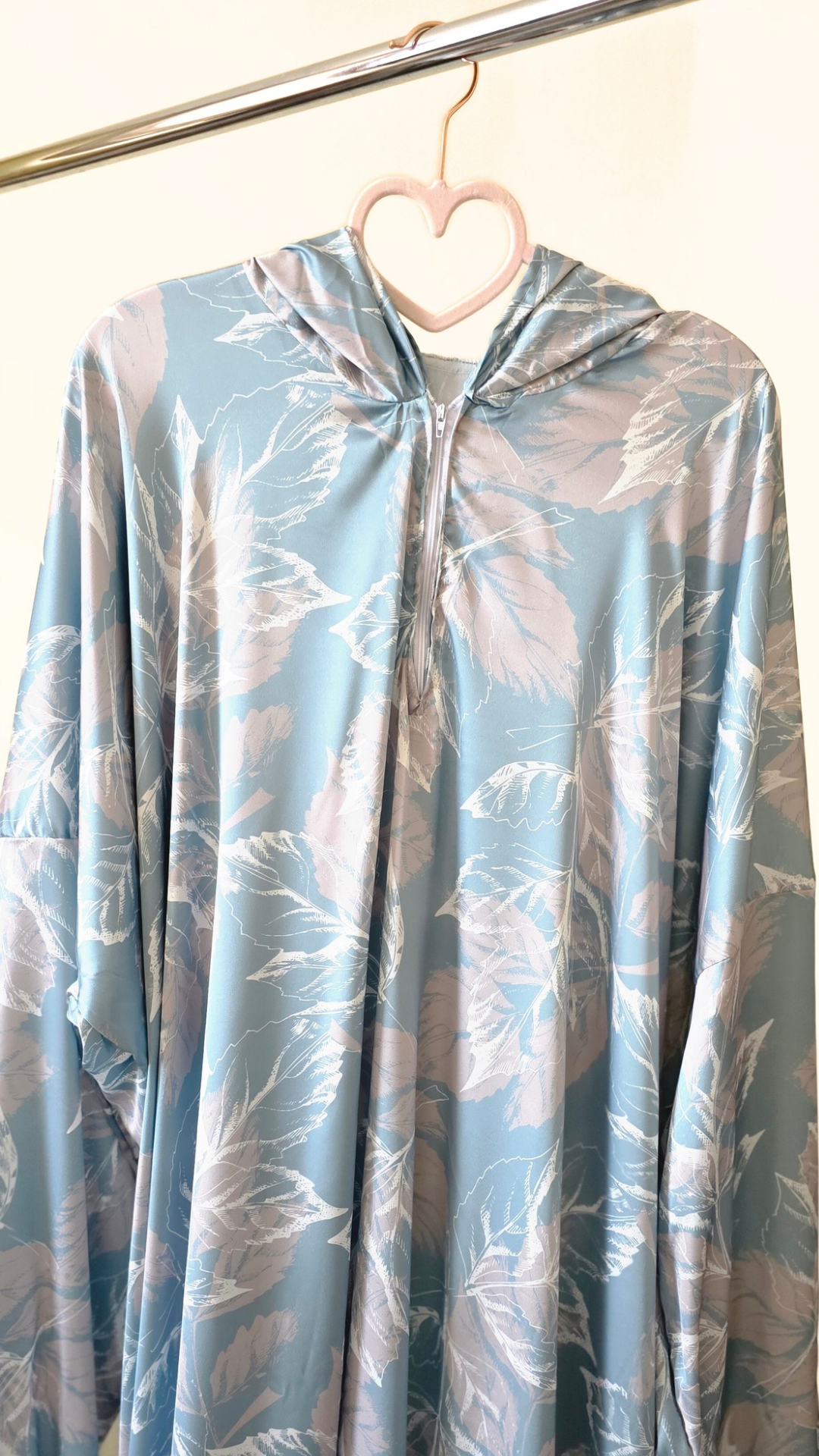 Luxurious Silk Prayer Dress – Soft Satin with Attached Hijab