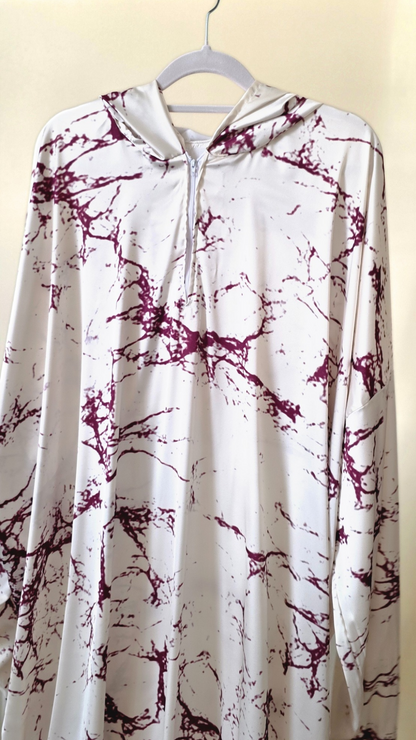 Luxurious Silk Prayer Dress – Soft Satin with Attached Hijab