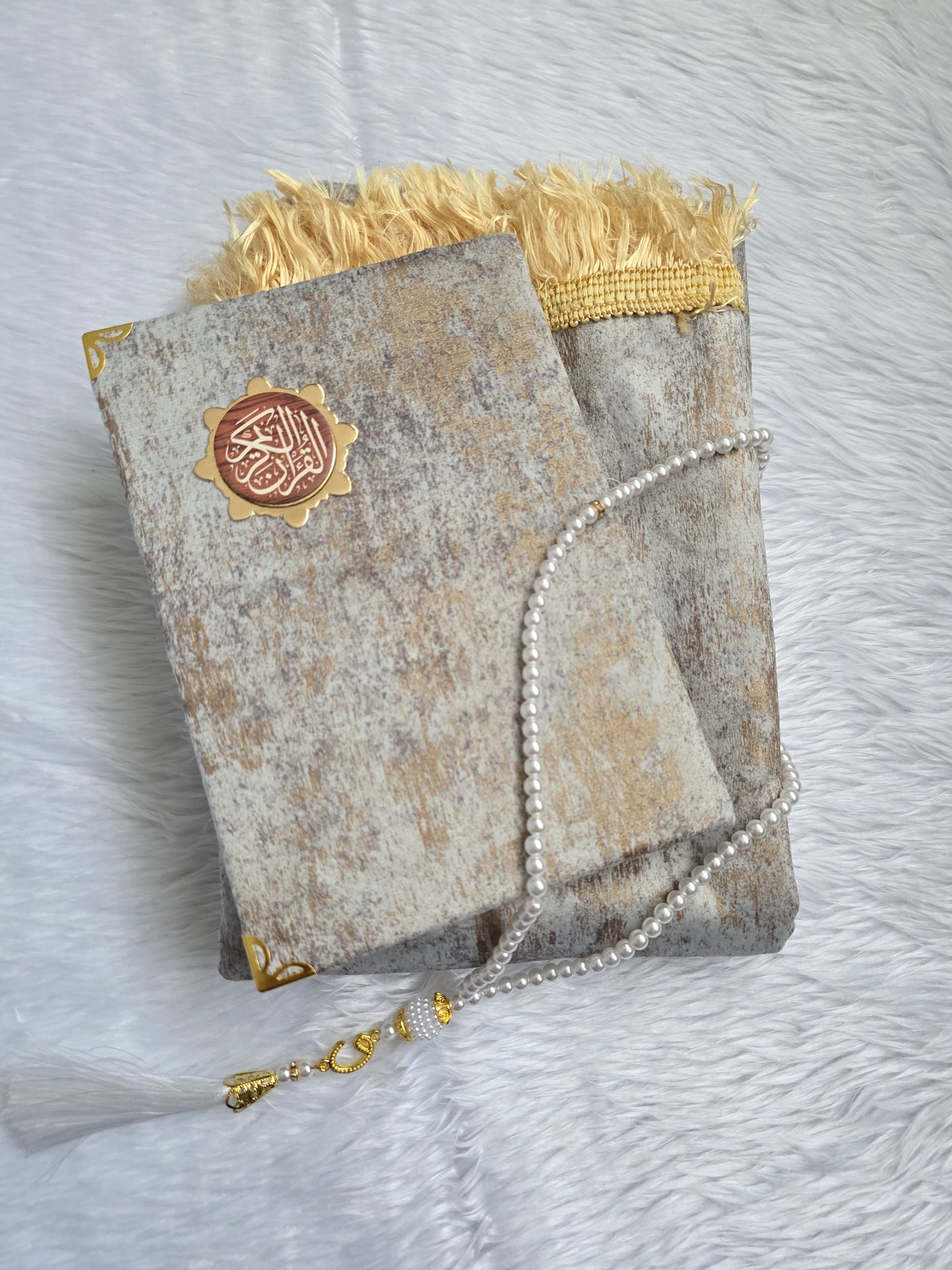 Ramadan Quran & Prayer Mat Gift Set with free Tasbih – Arabic Quran | Islamic Gifts UK