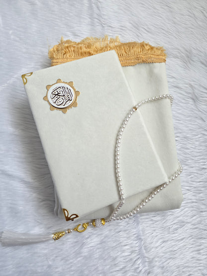 Ramadan Quran & Prayer Mat Gift Set with free Tasbih – Arabic Quran | Islamic Gifts UK