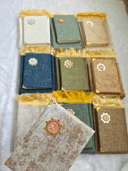 Ramadan Quran & Prayer Mat Gift Set with free Tasbih – Arabic Quran | Islamic Gifts UK