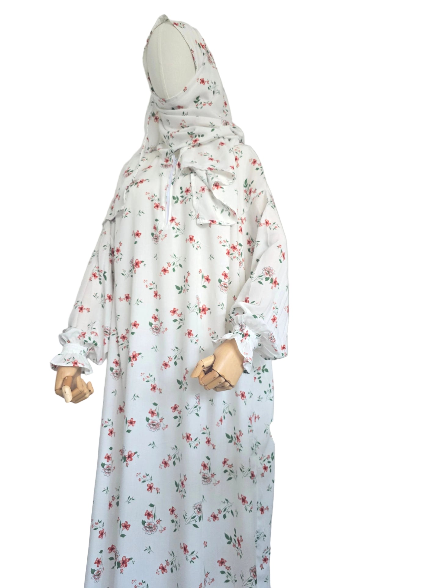 Zahraty Prayer Dress – Premium Modest Wear with Attached Hijab