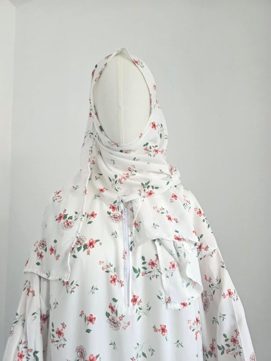 Zahraty Prayer Dress – Premium Modest Wear with Attached Hijab