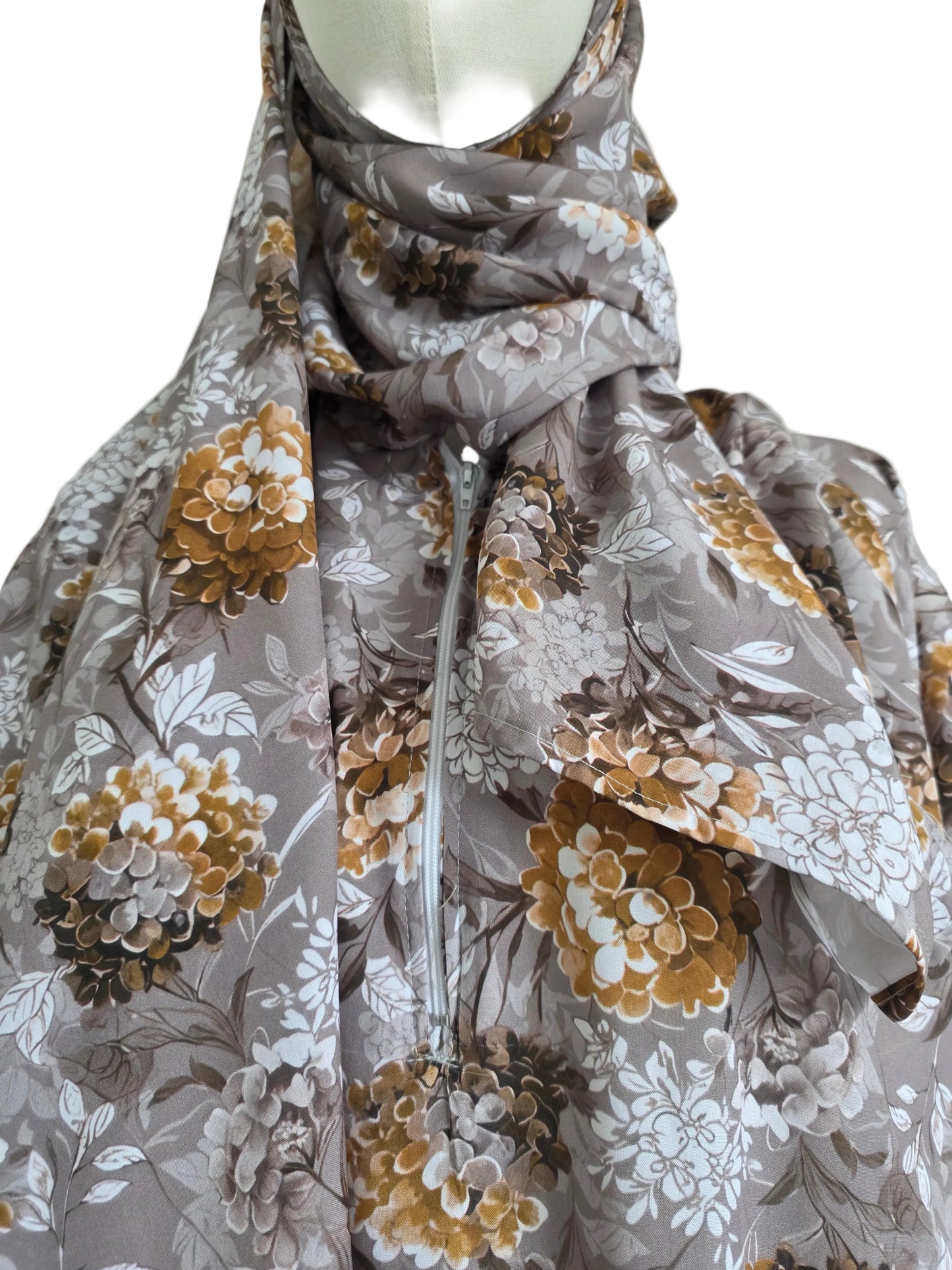 Zahraty Prayer Dress – Premium Modest Wear with Attached Hijab