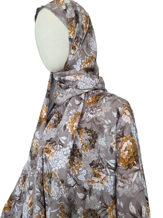 Zahraty Prayer Dress – Premium Modest Wear with Attached Hijab