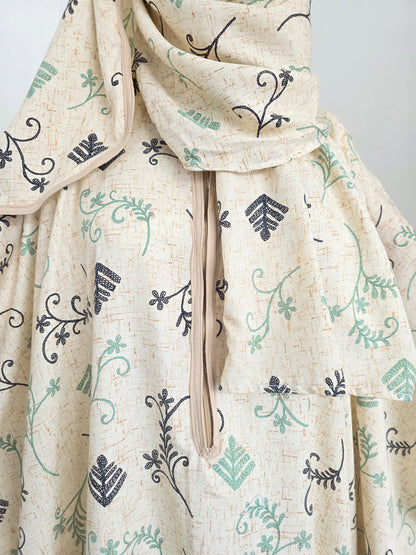 Zahraty Butterfly Prayer Dress – Modest Prayer Wear with Attached Hijab