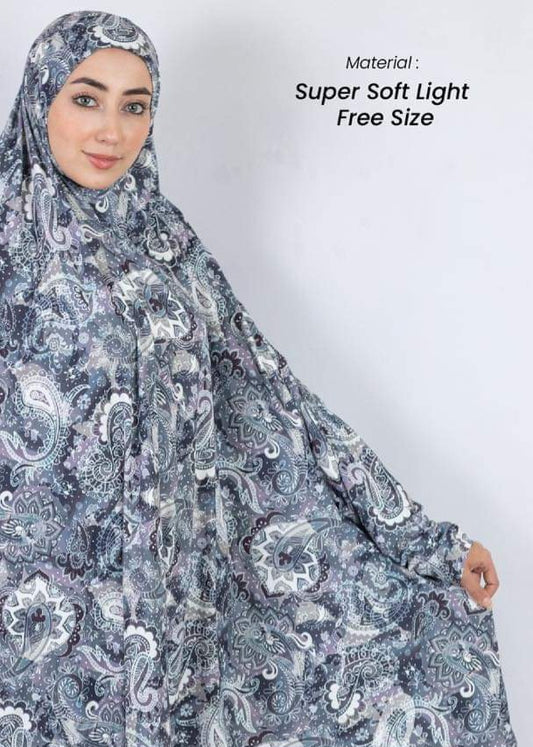 Two-Piece Prayer Set | Prayer Set |Batwing Sleeve Hijab & Elastic Skirt | Islamic Clothes