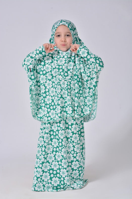 Two-Piece Prayer Dress Set for Girls