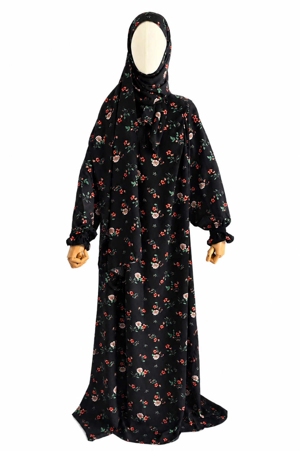 Modest Muslim prayer dress full length design
