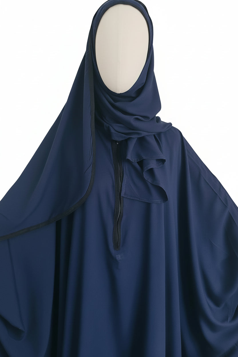 Zahraty Butterfly Prayer Dress – Modest Prayer Wear with Attached Hijab