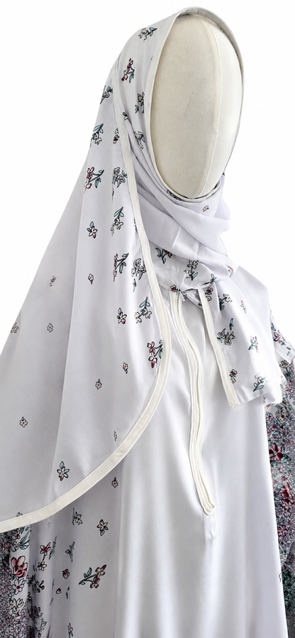 Zahraty Butterfly Prayer Dress – Modest Prayer Wear with Attached Hijab